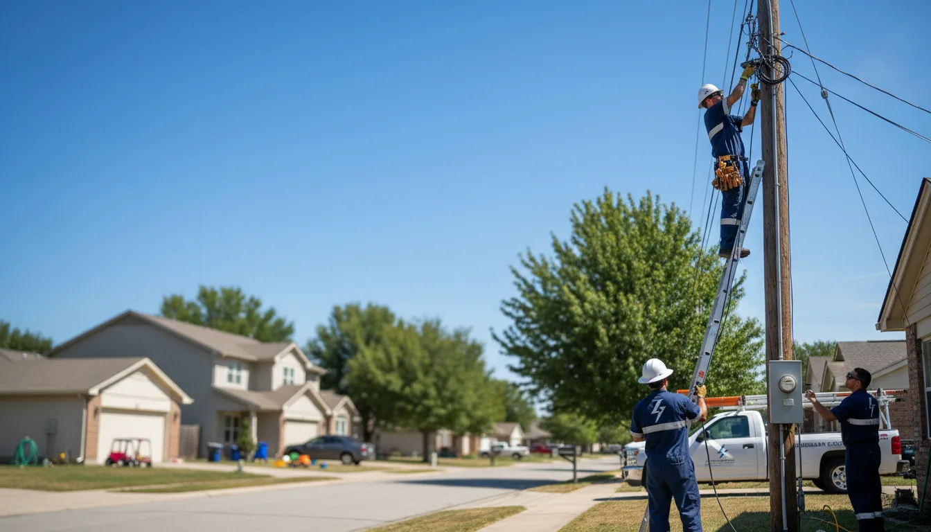 Residential electrician providing installation services in German Valley, IL